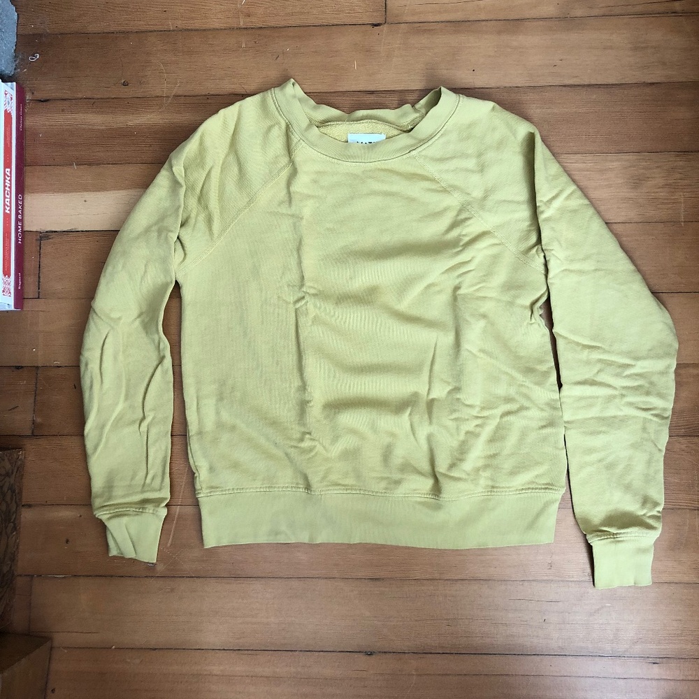 Chartreuse crewneck sweatshirt